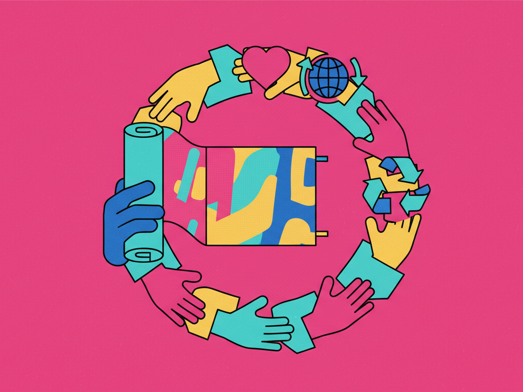 découvrez comment recycler les bâches événementielles grâce à des circuits solidaires et inclusifs, favorisant l'économie circulaire et l'insertion sociale.