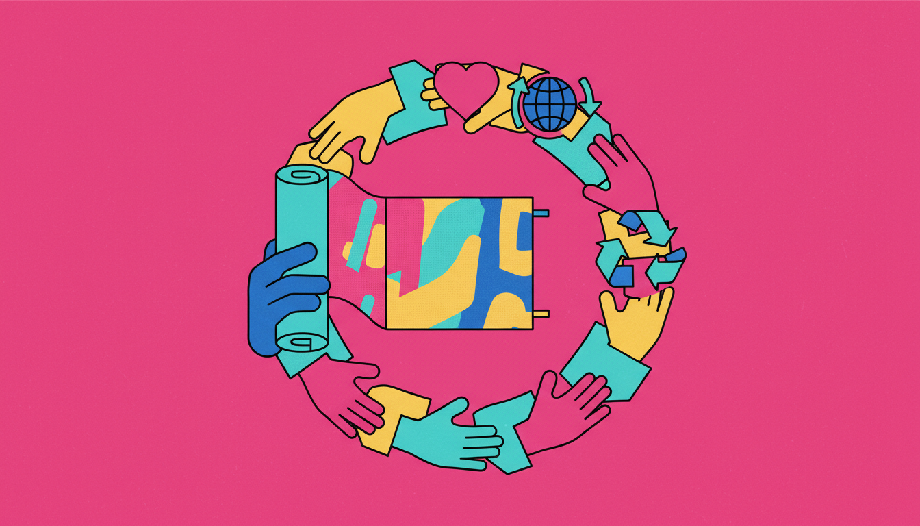 découvrez comment recycler les bâches événementielles grâce à des circuits solidaires et inclusifs, favorisant l'économie circulaire et l'insertion sociale.